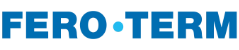 Velik moder napis Fero-term kot logotip podjetja.