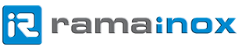 Logotip podjetja Rama-Inox v modro sivi kombinaciji